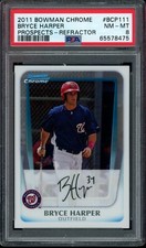 2011 Bowman Chrome Prospects Refractor Bryce Harper #BCP111 /500 Rookie RC PSA 8
