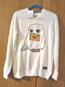 Harry Potter Jumper Hedwig Soft Knitted Age 13-14 ,164cm New Gift BNWT - Picture 1 of 15