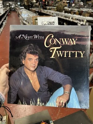 Conway Twitty A Night With Conway Twitty MCA 1986 LP Vinyl Record Sealed - Image 1 of 2