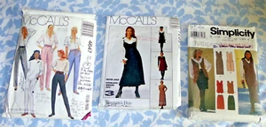 Lot of 3 Clothing Patterns Jumpers & Pants Women's Size 14 McCall's Simplicity - Picture 1 of 2