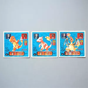 Pokemon Antiguo Pegatina Sello Charmander Charmeleon Charizard AMADA Japonés c272 - Imagen 1 de 2