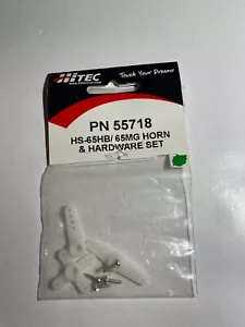HiTec Horn & Hardware Set PN55718 HS-65HB/65MG R/C Model Helicopter - Picture 1 of 2