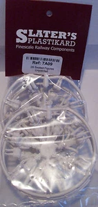 Slaters 7A09 - 7mm - 28 Assorted Un-Painted Plastic 0 Gauge Seated Figures T48 P - Picture 1 of 11