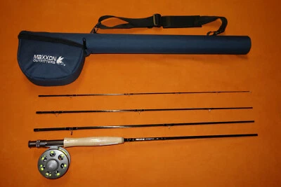 MAXXON STONEFLY FLY COMBO 9ft 6wt ROD TALON REEL WF6F LINE LEADER BACKING w/Case - Image 1 of 4