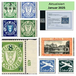 Sellos de Gdansk nuevos Michel 151-308 Fischer 145-306 ** Mint MNH selección - Imagen 1 de 252