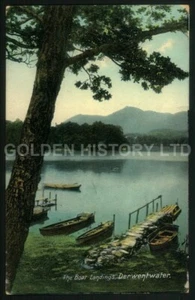 THE BOAT LANDINGS DERWENTWATER PICTURE POSTCARD - Foto 1 di 2