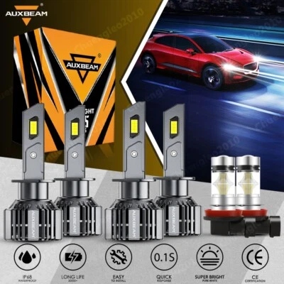 Faro LED alto bajo + luces antiniebla CANBUS 6000K para Acura RSX 2004-2002 AUXBEAM LED Foto 1 de 4