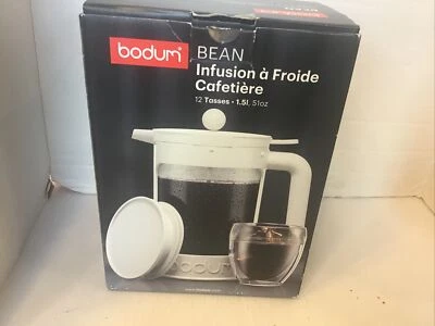 Cafetera fría Bodum Bean 12 tazas blanca K11683-9138 estilo prensa francesa Foto 1 de 4