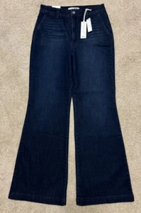 NWT Code Bleu Womens Size 10 Dark Blue Wide Leg Denim Jeans - Picture 1 of 3