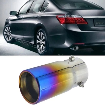 Car Chrome Stainless Rear Exhaust Pipe Tail Muffler Tip For Honda Civic 2017 Foto 1 de 4