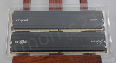 Crucial Pro 64GB DDR5 RAM Kit (2x32GB) 5600MHz Desktop Memory CP2K32G56C46U5 - Image 1 of 2
