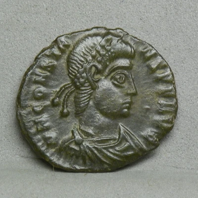 CONSTANS II, 337-350 AD. AE 3. Rev. Phoenix on Globe (CON#10) - Image 1 of 2