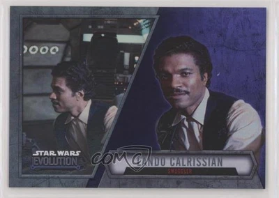 2016 Topps Star Wars Evolution Purple Lightsaber Lando Calrissian Smuggler 1j8 - Image 1 of 3