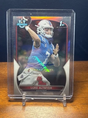 Luke Altmyer 2022 Bowman University Chrome 1st Refractor Auto /499 #43 - Image 1 of 2