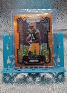 Panini Prizm No Huddle Orange Prizm Packers 2023 Jayden Reed Rookie #334 - Imagen 1 de 2