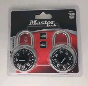 Master Lock 1500T Combination Padlocks (2 Pack) – New in Sealed Package - Picture 1 of 2