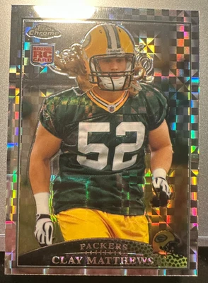 2009 Topps Chrome - Clay Matthews #TC133 Refractor (RC) Green Bay Packers - Image 1 of 3