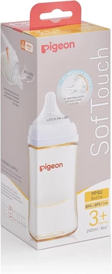 Pigeon Softouch III Baby Bottle for 3+ Months Babies, BPA & Bps-Free, 240Ml, ... - image 1 of 4