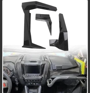 Real Carbon Fiber Dash Trim Dashboard Cover Kit For 20+ Polaris RZR PRO XP/PRO R - Bild 1 von 7