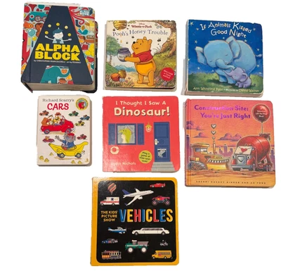 Lot of 7 Board Books for Children Toddler Babies Preschool Daycare Kids Book - Image 1 of 4