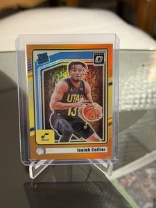 Donruss Optic #295 Isaiah Collier 2024-25 clasificación novato naranja Holo Prizm 142/175 - Imagen 1 de 2