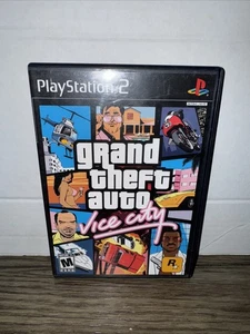 Grand Theft Auto GTA Vice City PS2 Sony PlayStation 2, 2002 w/ Manual & Map - Picture 1 of 7