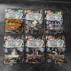 1998 Racing Champions KISS Hot Rockin’ Steel Diecast Cars Lot of 6 Sealed - Picture 1 of 8