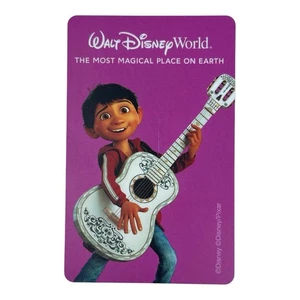 WDW Walt Disney World Theme Park Souvenir Card Ticket Pixar’s Coco Miguel - Picture 1 of 3