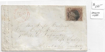 1870 Williamstown, Western Canada to 1st U.S. Inf, Fort Sully, Dakota (63556) - Image 1 of 2