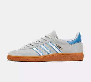 adidas Originals Handball Spezial in Light Grey and Blue All Sizes Limited Stock - Picture 1 of 6