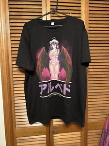 Otaku Box März 2022 Overload Anime Albedo Grafik schwarz Baumwolle T-Shirt Größe 2XL - Bild 1 von 5