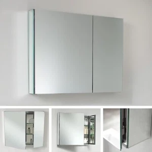 Fresca Senza 30-Inches x 26-Inches Surface/Recessed Mount Mirror Mirrored Rectan - Picture 1 of 11