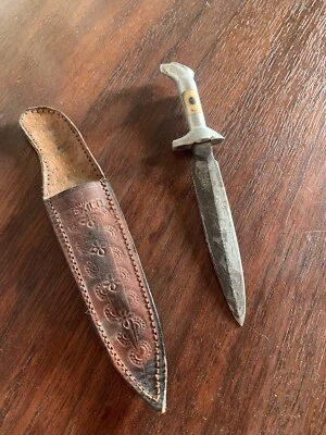 Vintage 1940s Mexican Souvenir Bone Inlay Knife  - Image 1 of 4