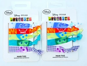 Disney Pixar Inside Out Hair Ties Set of 5 Hair Elastics Women Teen Girls 2 Pack - Picture 1 of 6