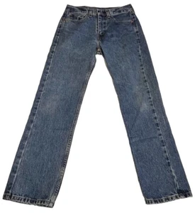 Levis 505 Herren 29 x 30 Regular Fit Blau Jeans Red Tab Denim Baumwolle Etikett Straight - Bild 1 von 12