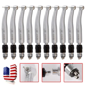 10 Dental High Speed Turbine Handpiece Quick Coupler Swivel Push 4H for NSK CE - Picture 1 of 10