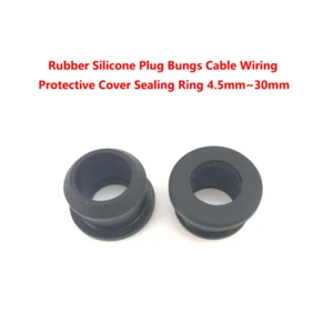 Enchufe de silicona de goma bungs cable cubierta protectora anillo de sellado 4,5 mm ~ 30 mm - Imagen 1 de 12