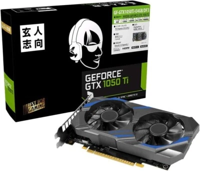 Expert Oriented NVIDIA GeForce GTX 1050Ti Video Card GF-GTX1050Ti-E4GB/DF3 4GB - Image 1 of 4