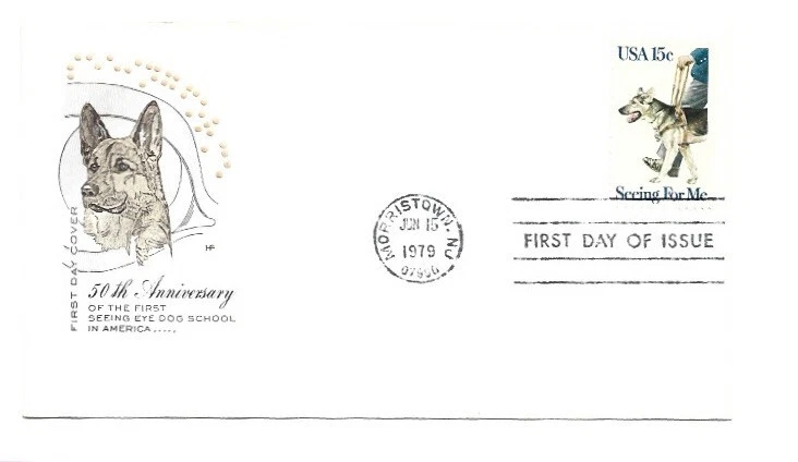 1787 Seeing Eye, Guide Dogs, Farnam, HF, FDC - Image 1 of 1