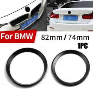 1pc Car Front Rear Logo Surround Ring Circle Emblem For BMW 74mm / 82mm Hood - Bild 1 von 6