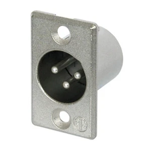 Enchufe de chasis macho original Neutrik 3 pines XLR - Código de artículo: NC3MP - Imagen 1 de 3