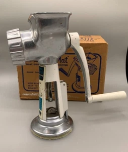 Vintage 1950s RIVAL Grind-O-Mat Meat Grinder #358 and Accessories - Picture 1 of 7