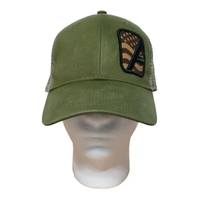 Gorra de béisbol ALPHA OUTPOST Snapback ajustable bordada verde tostado para hombre Foto 1 de 4