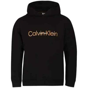 Felpa con cappuccio manica lunga ricamata icona Holiday Lounge Calvin Klein 100% originale - Foto 1 di 5