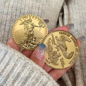 2 Stück 2021 1 oz Gold American Eagle 1 $ Münze Stempelglanz - Bild 1 von 8