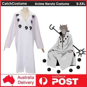 Anime Naruto Shippuden Ootutuki Hagoromo Cosplay Costume Cape Halloween Cloak