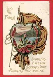 BOER WAR. LEST WE FORGET SCOTLAND THISTLE FLAG NATIONAL SERIES. pu 1907 - Picture 1 of 1