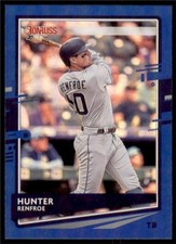 2020 Donruss Holo Blue #131 Hunter Renfroe - Tampa Bay Rays