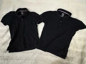 French Toast Girls Navy Blue School Uniform Shirt ~ Size 10/12 Lot Of 2 - Picture 1 of 6