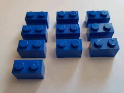 LEGO® 10 X 3004 Ladrillo Básico 1 X 2 Azul 300423 (#BC04) Agua - Imagen 1 de 3